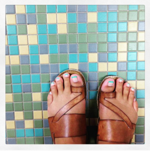 I was lucky enough to experience birthday/bon voyage pedicures recently.